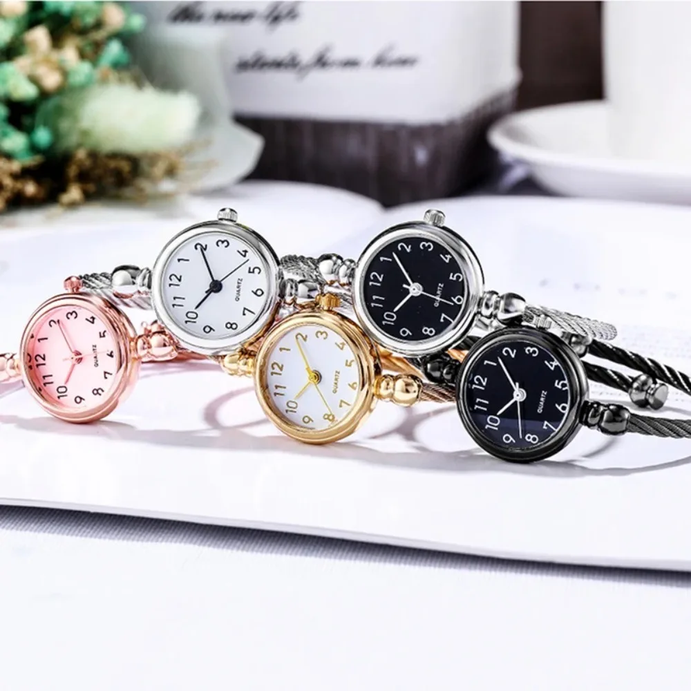 Women Watches Small Bangle Bracelet Watch Stainless Steel Retro Ladies Quartz Wristwatch Clock Casual Dress Watch Reloj Mujer 시계