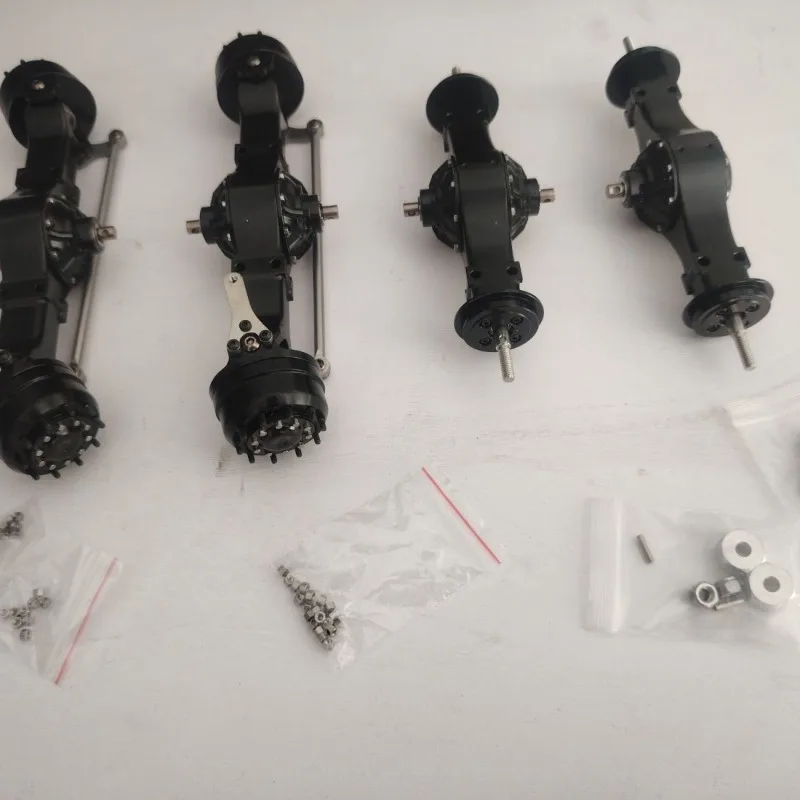 Volledig Metalen 8X8 As Voor Achter Door Assen voor 1/14 Tamiya RC Truck SCANIA 770S VOLVO Mercedes-Benz ACTROS 3363 MAN Auto Onderdelen