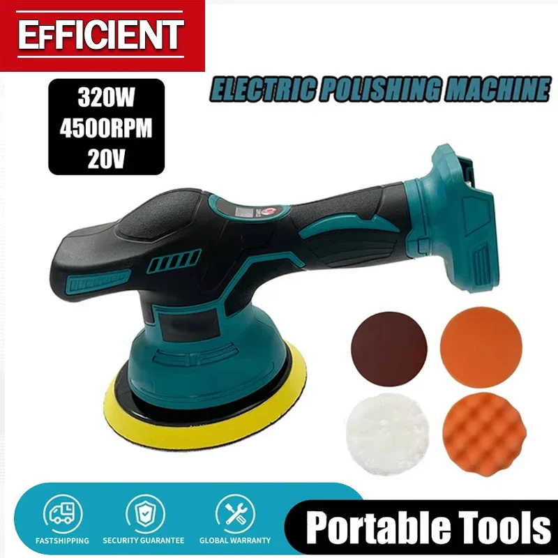 

Fit Makita Cordless Car Polisher Machine 18V-20V Electric Waxing Repairing 8 Gears Wireless Buffing Polisher