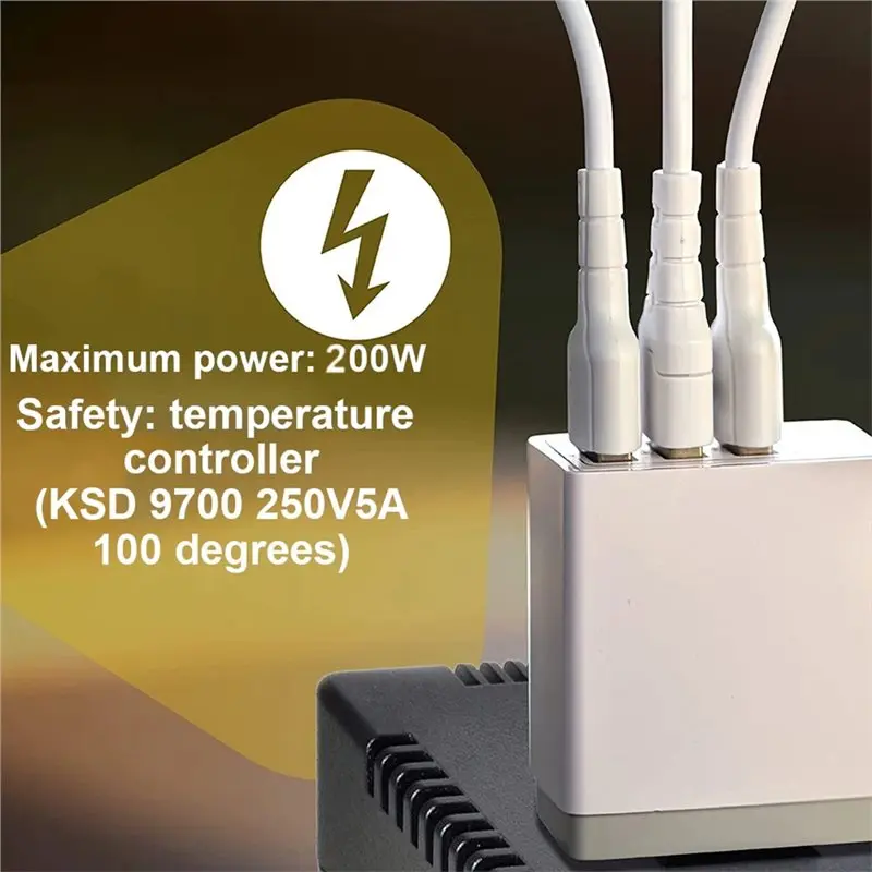 AB41-EU Plug Inverter 200W Voltage Converter Transformer 220V To 110V Step - Down Transformer 110V To 220V Travel Adapter view 5