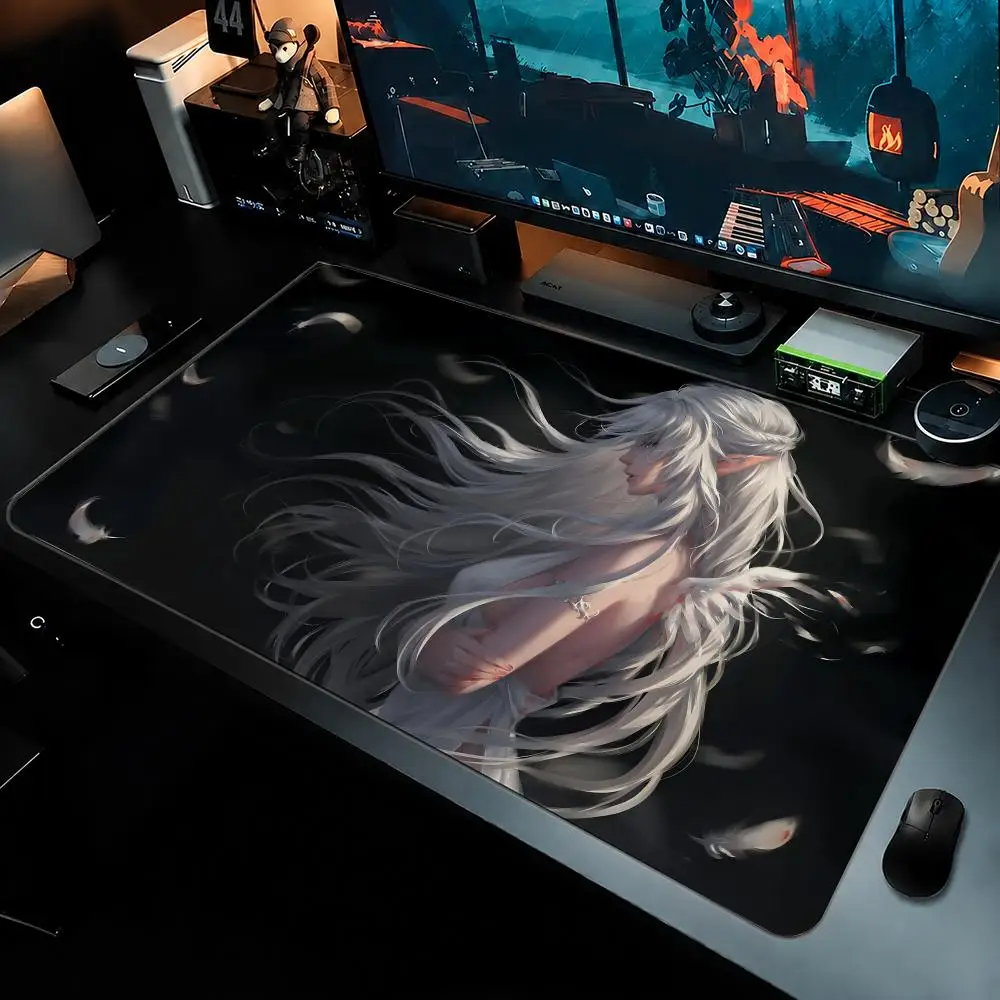 Anime Girl Game G-Ghost Blade Mouse Pad Large Mouse Pad For Computer Laptop Keyboard Gaming Desk Mat Gamer Office Accessories