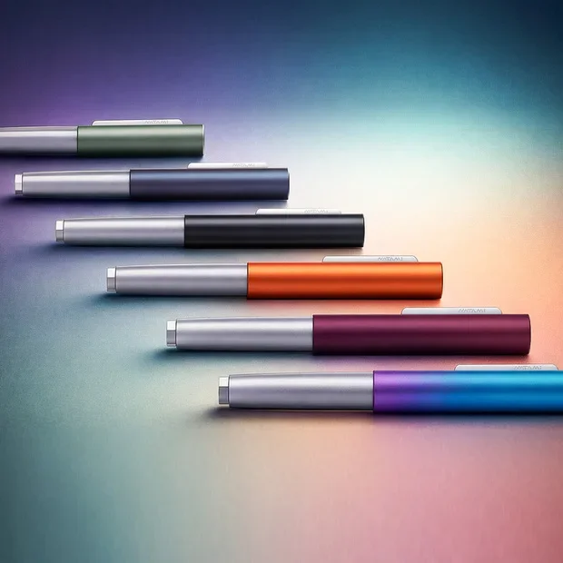 

Natami Push/Pull Convertible Inking Fountain Pen Fine/No.5 Nib Writing Office Business Gift Pocket Pen, Easy to Carry