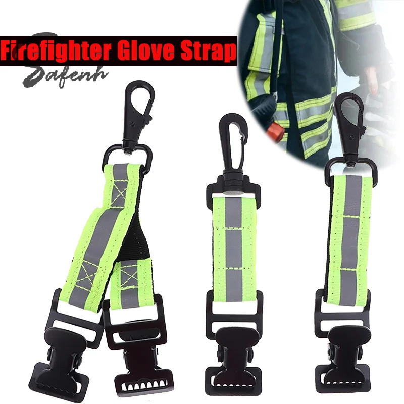 1Pcs Glove Clips Firefighter Glove Strap Universal Gloves Holder With 1/ 2 Clip For Hanging Gloves Tool Bags Keeper Glove Clamp