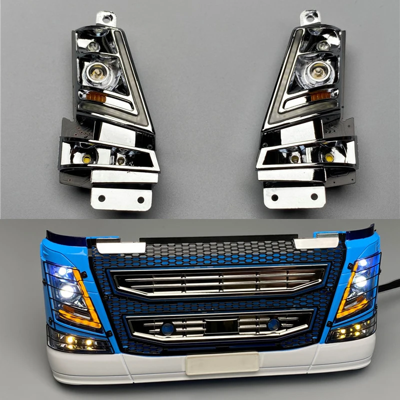 LED 1 Set Simulation Running Water Lamp for 1/14 Tamiya RC Truck For volvo FH16 750 56362
