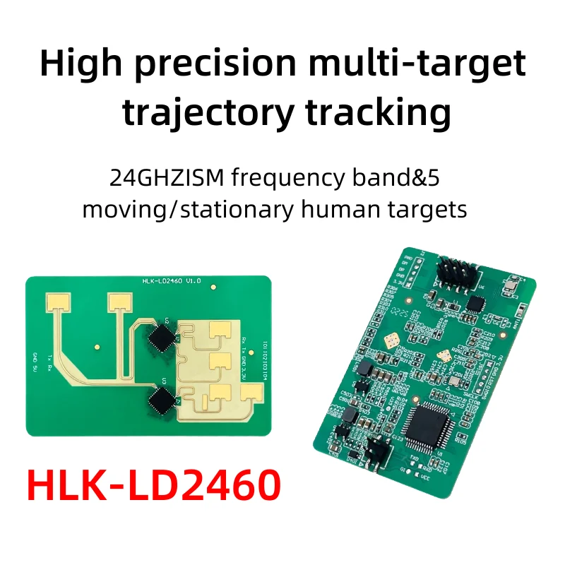 Free Shipping 24G Millimeter Wave High-precision Human State Perception Radar Multi-target Trajectory Tracking Module LD2460
