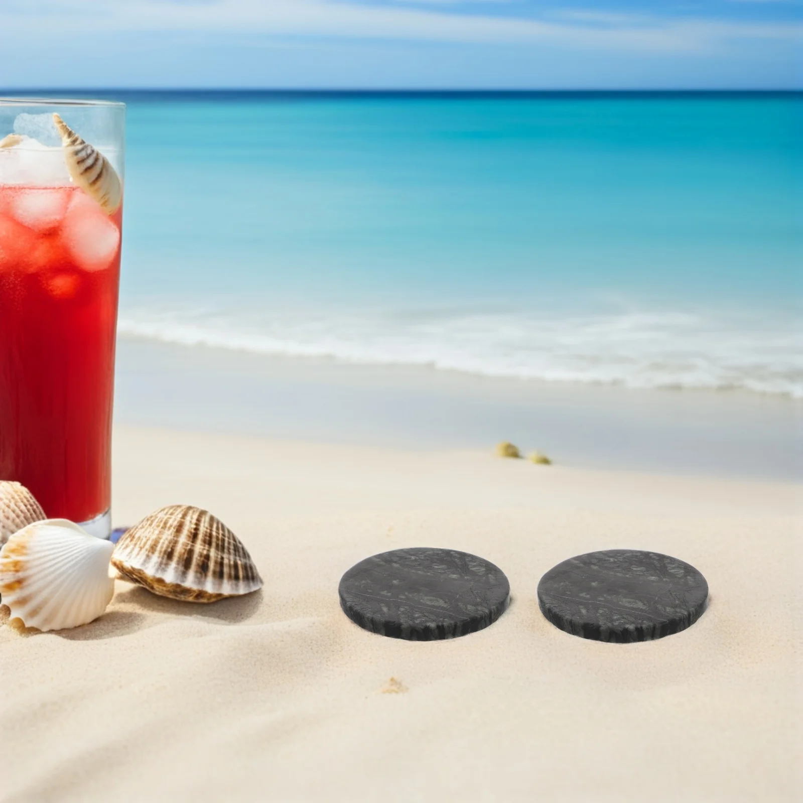 

40pcs Water Skipping Stones Flat River Rocks For Outdoor Aquatic Sports Pond Lake Beach Game - Smooth Flat Stones For Family