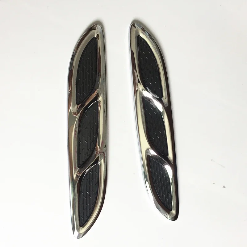 

2pc Universal Air Net Decal Sticker For Car Door Hood Side Flow Vent Fender Intake Grille