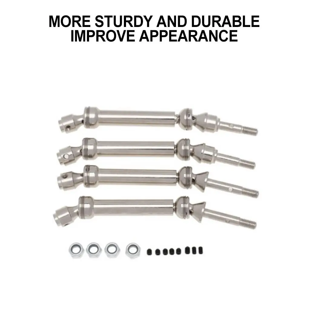 RCGOFOLLOW عمود CVD الخلفي RC جزء السيارة باستخدام الحاسب الآلي تشكيله Rc الخلفي CVD رمح ل 1/10 محوري SCX10 TRX4 TRX6 الزاحف الفضي #3
