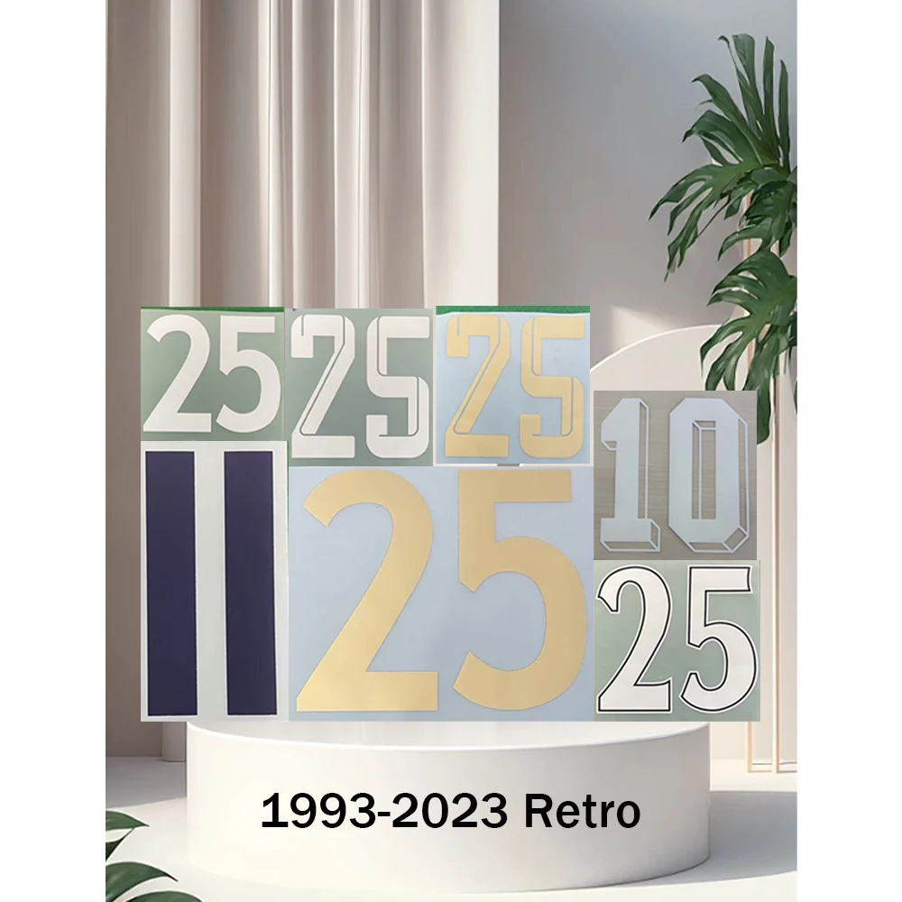 1993-2023 Baymuch Retro Nameset Printing 97/99 12/13 Customize sponsor football patch Soccer Name and number top AAAA quality