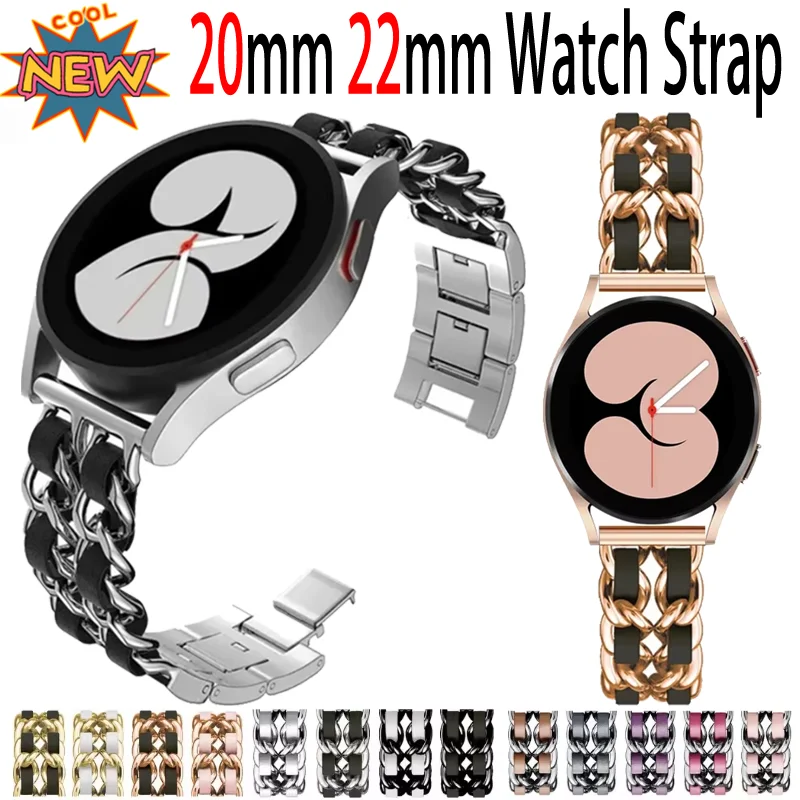 20mm-22mm-metal-pulseira-de-couro-para-samsung-watch-7-6-5-4-amazfit-gtr-gts-pulseira-respiravel-para-huawei-watch-gt5-4-3-xiaomi-s4-3