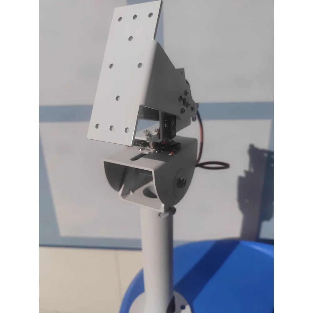 DC Dual Axis Solar Tracker Heavy Duty Metal Gimbal for Robot X Y Axis High Torque