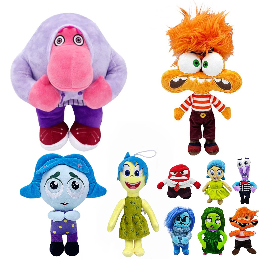 

Inside Out 2 Plush Anxiety Doll Cute Joy Fear Anger Disgust Sadness Riley Plushish Toys Collection Model Toy Birthday Gift