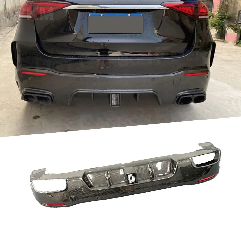 For Mercedes Benz GLE Class W167 GLE53 AMG SUV 2020 UP Dry Carbon Fiber Rear Lip Diffuser Spoiler Rear Bumper Spoiler Diffuser