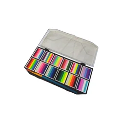 Paleta Ativada por Água para Pintura Corporal, 12 Forros Divididos, Cores do Arco-Íris, Paleta Hydro Face Paint