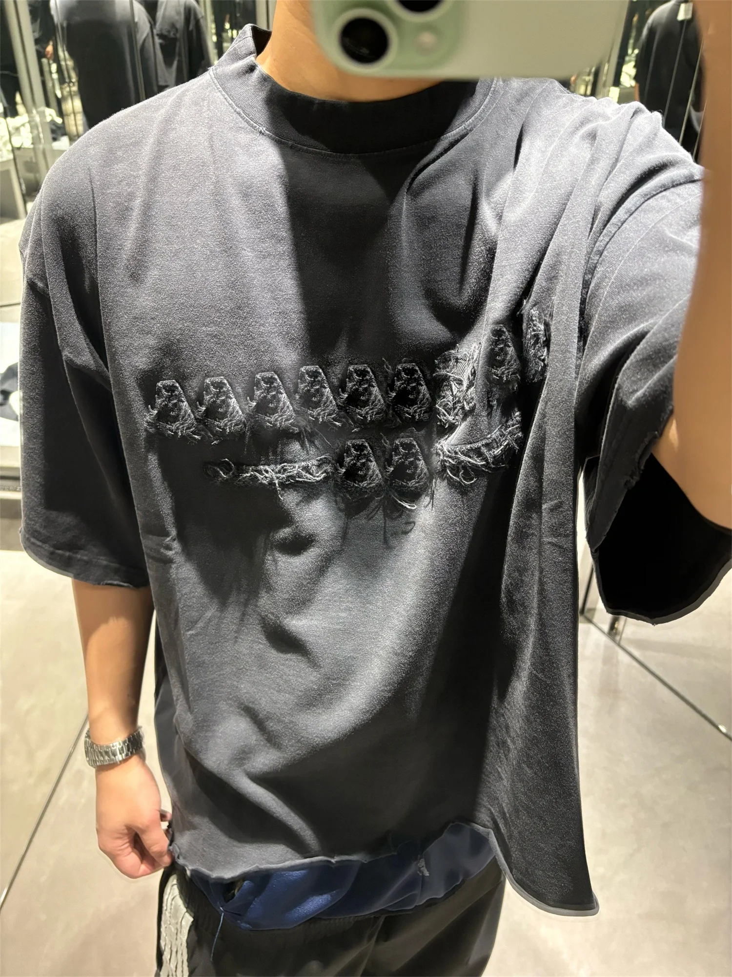 

Waed Cotton ort Sve T-irt VANA ILUSION Embroidery Hem Couple Sle Casual Breathable round Ne Ciwalk ular