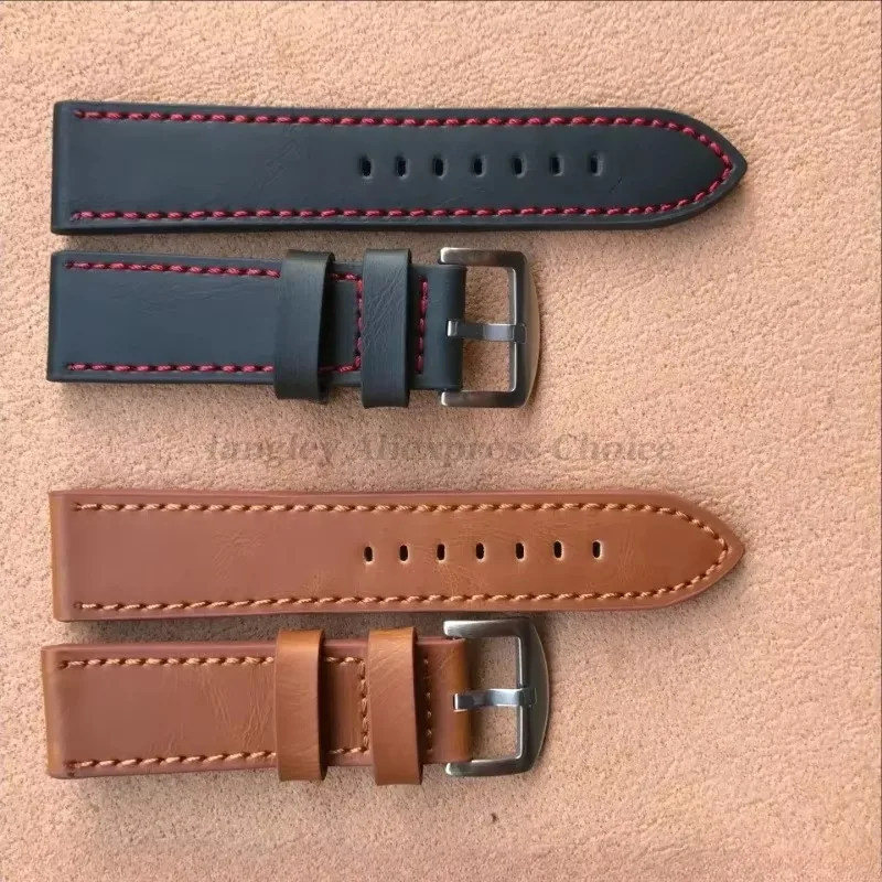 Leather Watch Band for Omega for Seiko Strap Sport Vintage 18mm 20mm 22mm 24mm Watchband Men Women Sport Bracelet For Smartwatch