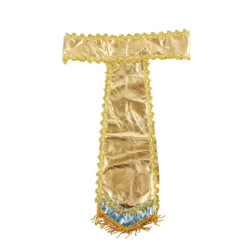 PESENAR Egyptian Costume Accessory Includes Egyptian Belt Collar Wristbands, Multicoloured