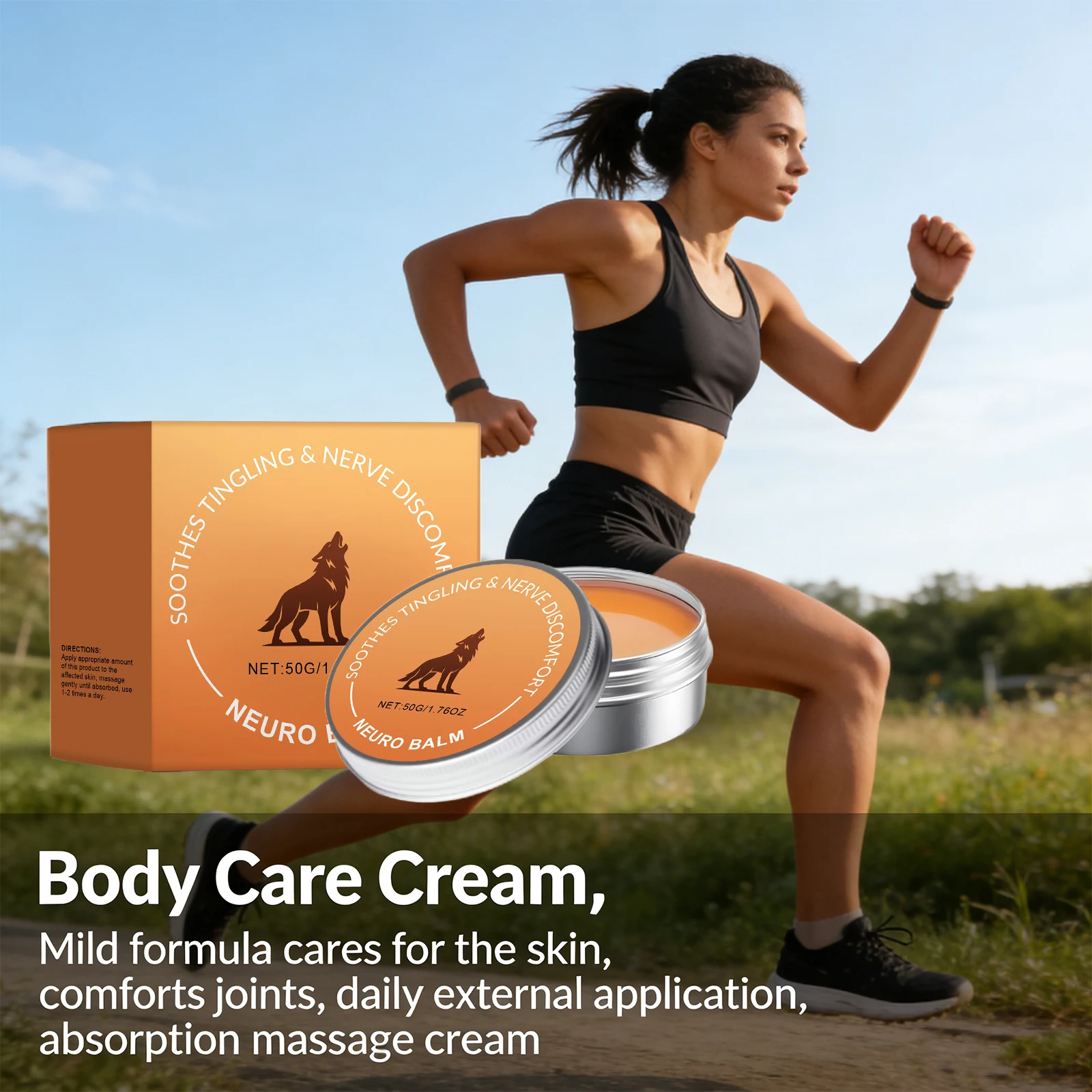Neuro Balm Soothing Tingling Relieve Muscle Tension Reduce Stiffness Reduce Joint Wear Tear Deep Moisturizing Body Care Cream