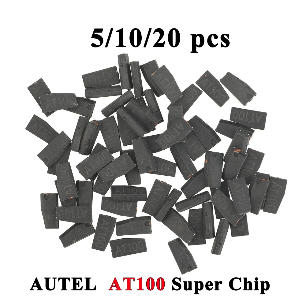 jingyuqin Autel AT100 Universal Super Ceramics Transponder Chip Add Smart Key Work with KM100 IM508 IM608 Series OTOFIX IM1 IM2