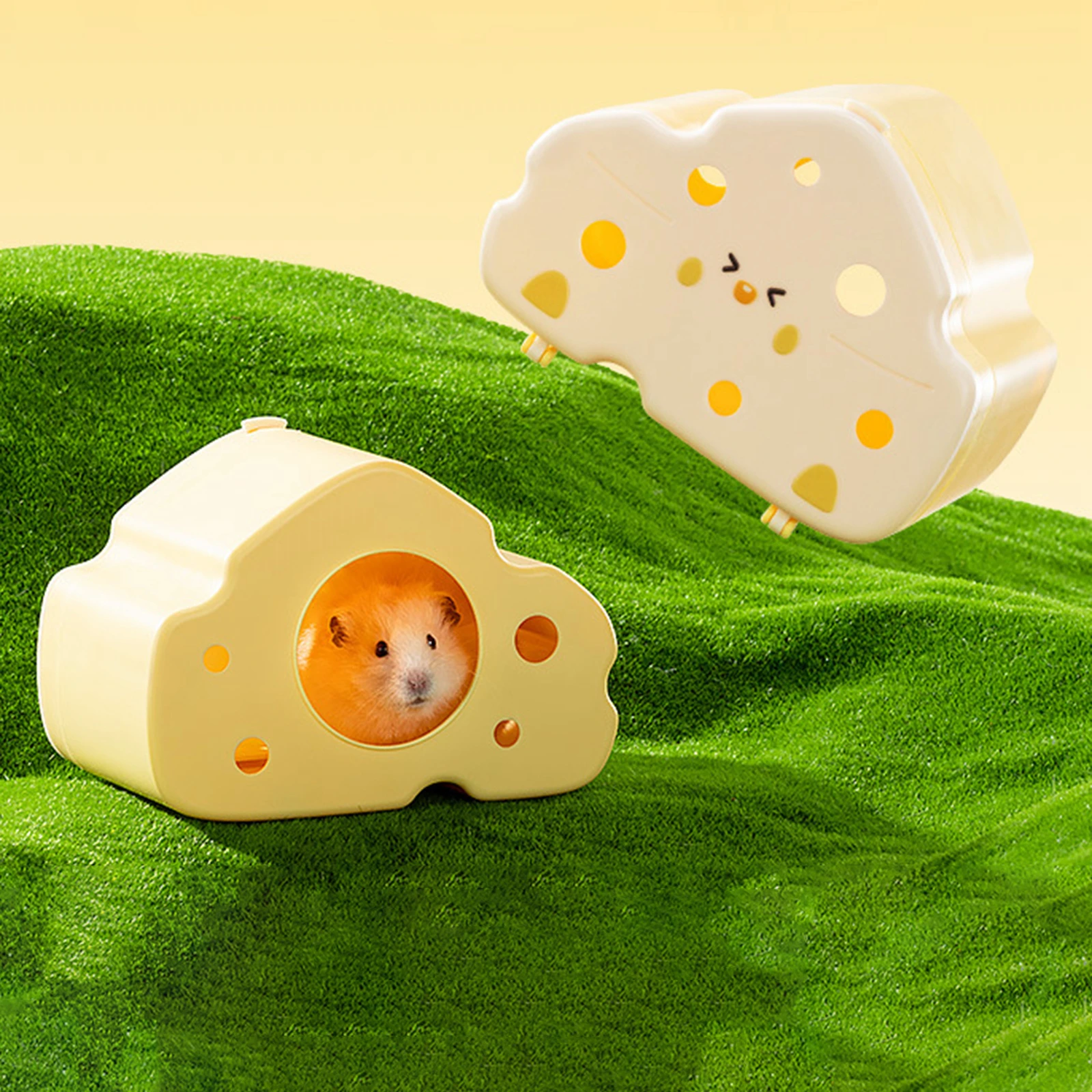 Hamster Hideout House Cute Hamster Hide Cave Sleeping Nest Small Animals Nest Hamster Cage Accessories for Small Pet Hedgehog