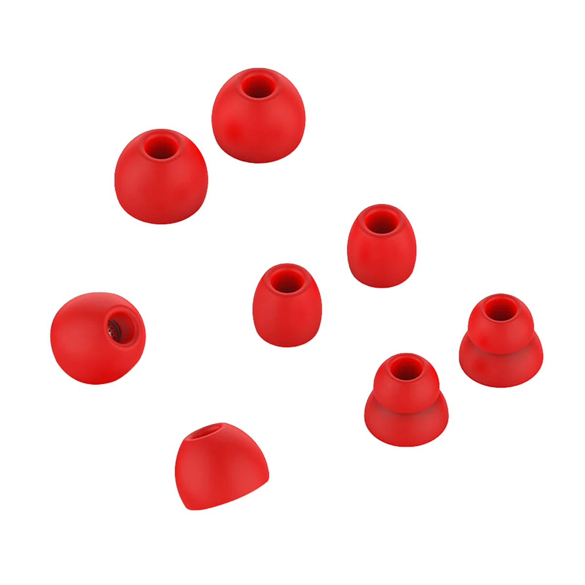 

8 Pcs Earphone Earbuds Cover Universal Silicone Sleeve Navy Tip Water Washable Durable Flexible Antistatic Removable