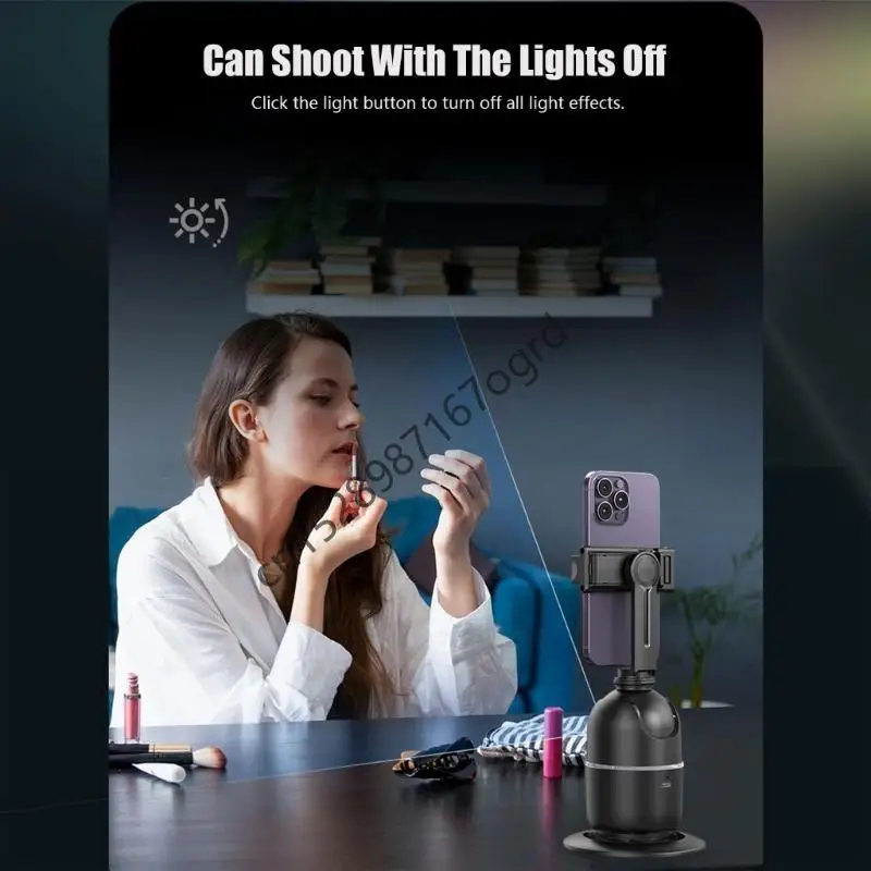 مالك الهاتف الذكي مع وجه التحكم بالإيماءات بعد الزاوية القابلة للتعديل للبطارية القابلة لإعادة الشحن 634A