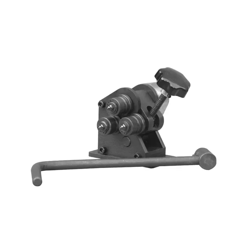 PR-3 Manual Rolling Machine Three Roll Gear Drive Bending Tools Stainless Steel Plate Metal Small Hand-Cranking Pipe Bender 32MM