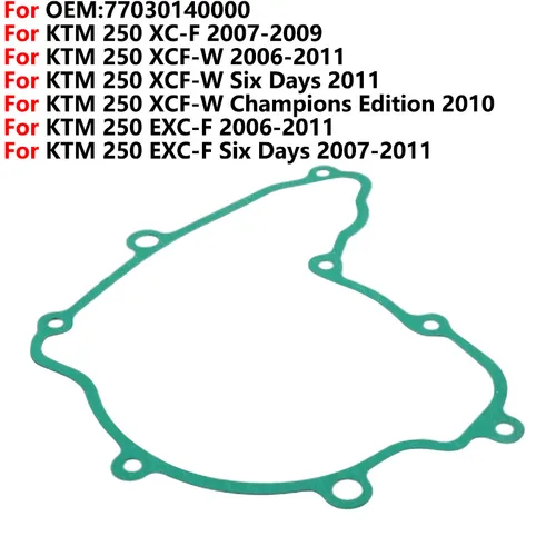 Imagen 1 del producto Junta de cubierta del cárter del motor de la motocicleta, accesorio para KTM 250, XC-F, XCF-W, seis días, EXC-F, 250, 77030140000