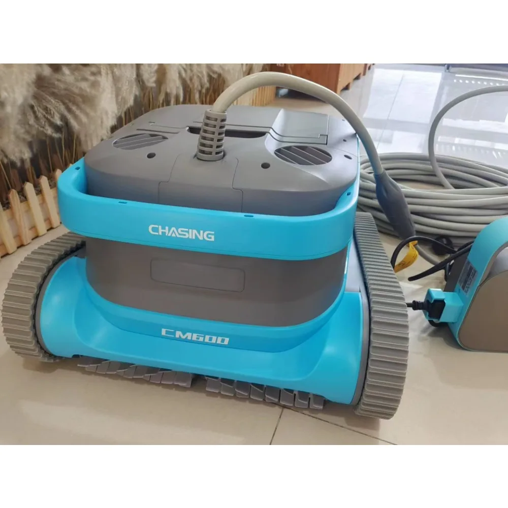 Swimming Pool Cleaning Robot with Strong Floor Cleaning Ability Wire Suction Machine Pool Tool Accessory Wall Climbing