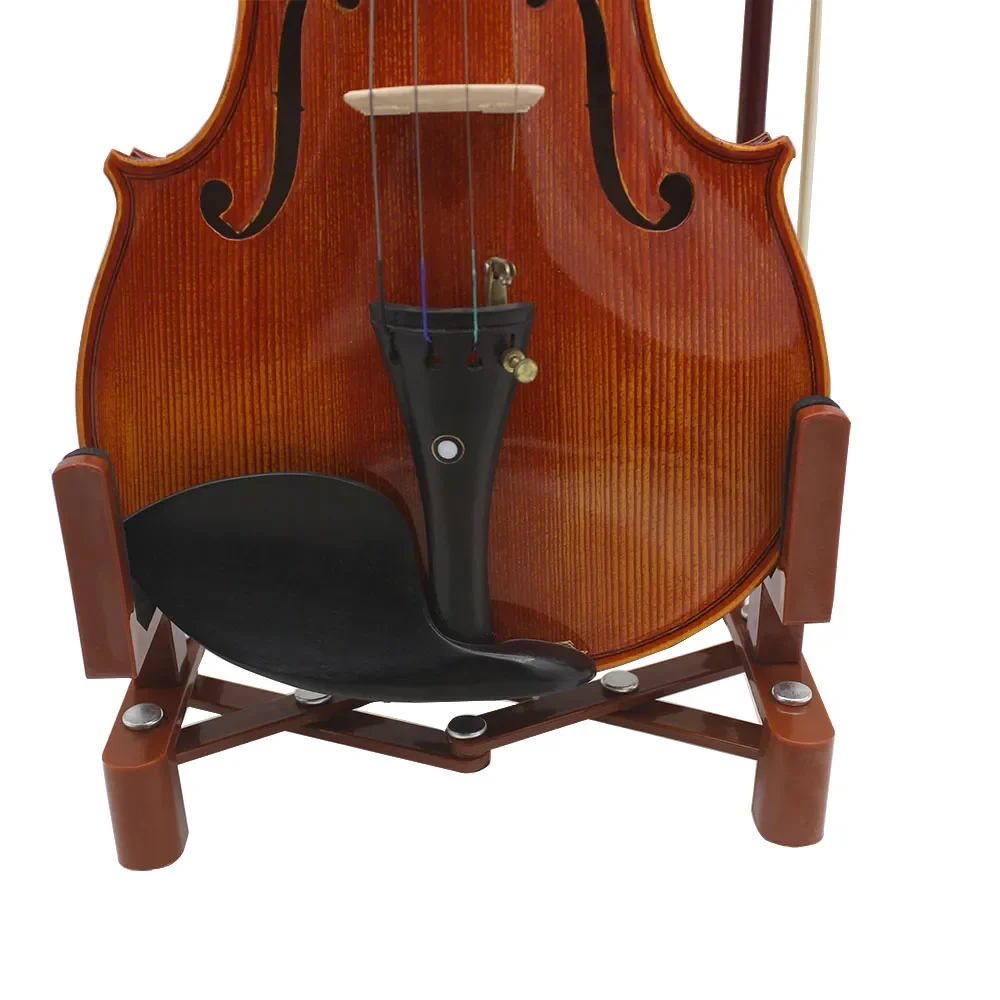 Einstellbare Violine Ständer Halter Tragbare Einziehbare Faltbare Geige Halterung Schwamm Pad Saiten Musical Instrument Violine Teile – Detail 5