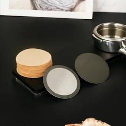AeroPress 커피 메이커와 호환되는 일회용 커피 필터 용지가 포함된 에스프레소 스크린 디스크 재사용 가능한 에스프레소 스크린 필터