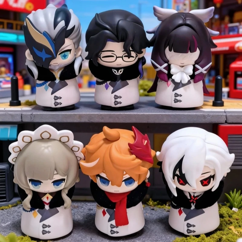 

In Stock Mihoyo Genshin Impact Fatui Harbinger Q Version Series Blind Box Desktop Mini Doll Model Toy Trend Decoration Girl Gift