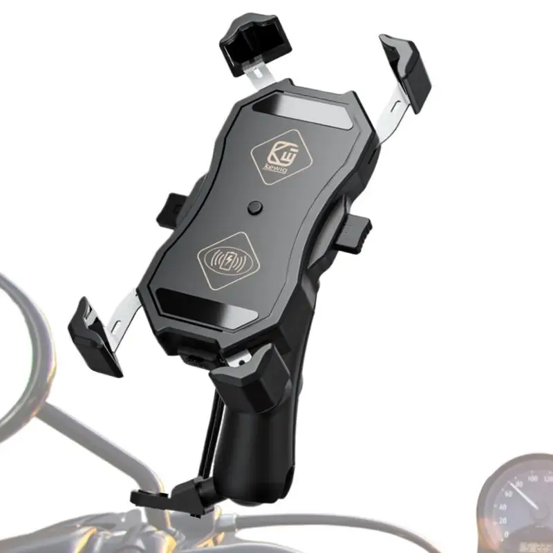 

Wireless Motorcycle Phone Charger Rotating Bike Phone Charger Motorcycle Mount Phone Holder Secure Cell Phone Holder Cradle