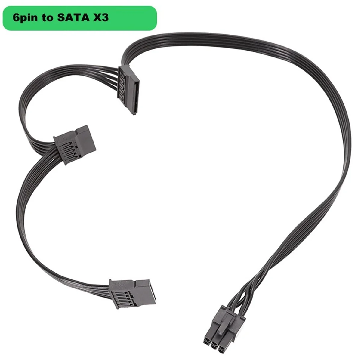 A49T PCIe 6Pin Stecker auf 3 SATA Netzteilkabel für Focus -Serie M12II Serie PRIME GX TX Serie KM3
