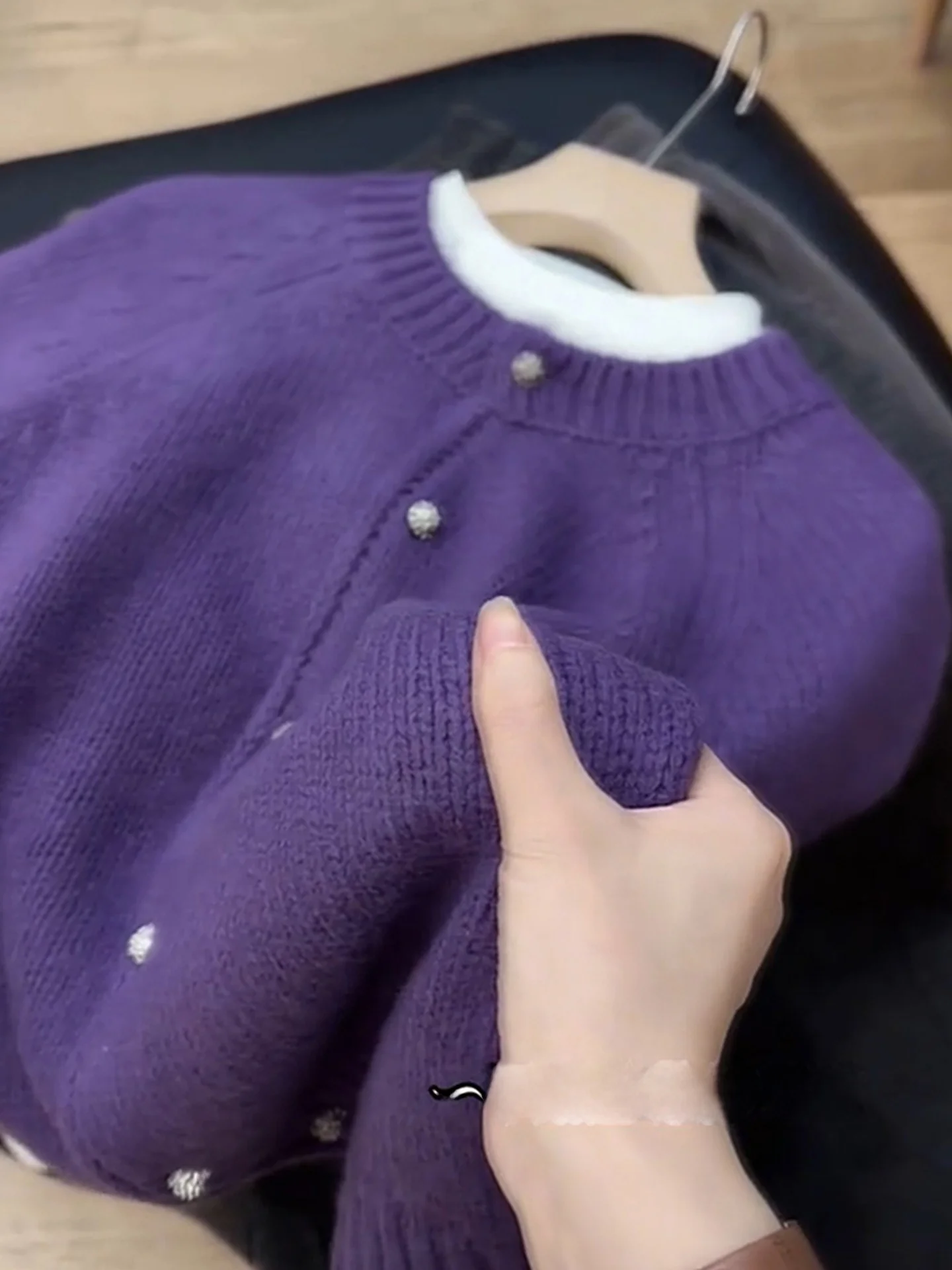 Soft Simple Open Cardigan Long Sve Loose Knitted Sweater Pure Color Winter Warm Top Lazy Feelings White Enhancing irt