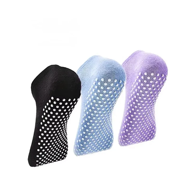 

1/2pairs Women Anti-Slip Sock Trampoline Yoga Sock Cotton Breathable Short Socks Elasticity Sport Boy Girl Outside Sport Socks