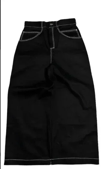 American style cargo men's and women's retro Baggy jeans casual street hip-hop high waisted wide leg Harajuku straight leg pants