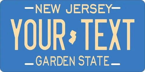 New Jersey Garden Custom Personalized License plates Auto Bike Motorcycle Aluminum