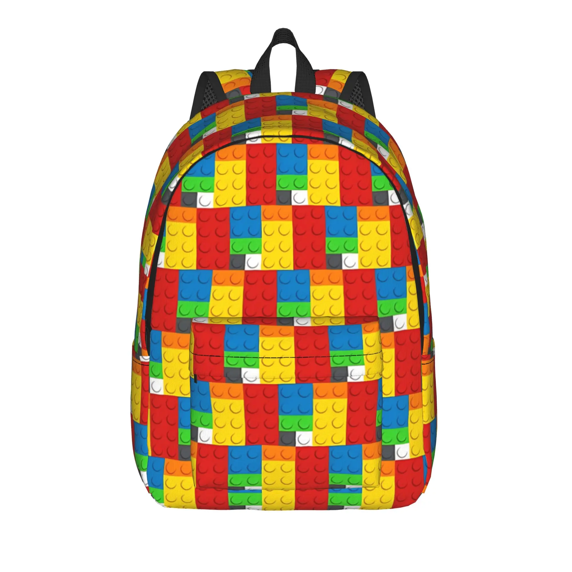 Master Building Blocks Teenage Backpack Sports High School Business  Daypack for Men Women Laptop Canvas Bags