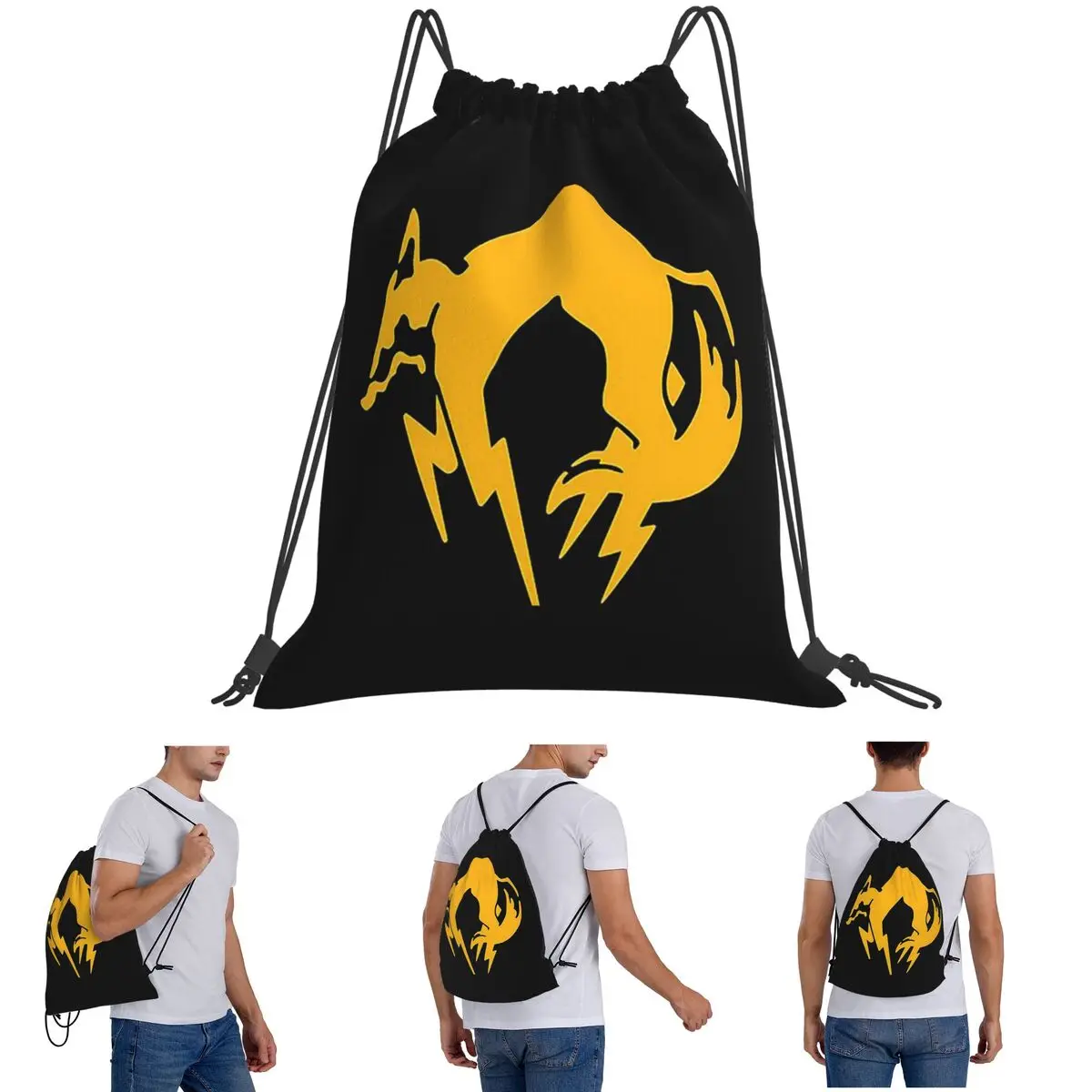 

Metal Gear Solid - FOX Logo Backpacks Casual Drawstring Bags Sports Bag Book Bags For Man Woman School