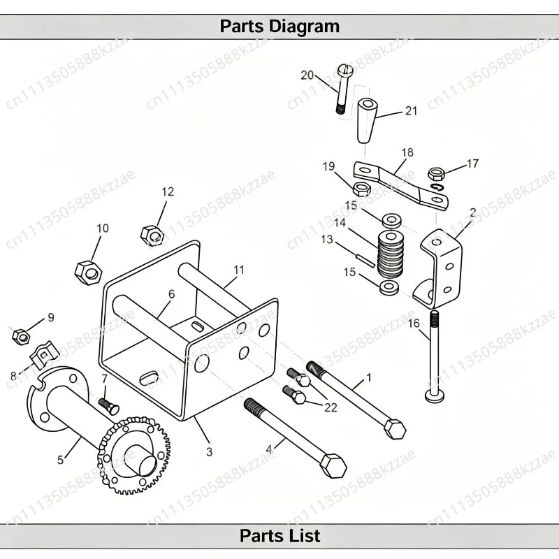 Waterline Feeding Winch Manual Turbine Winch Breeding Equipment Winch Lifting Tool