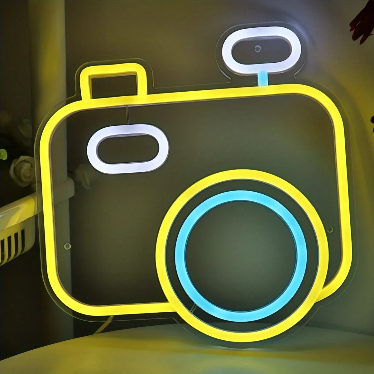 Decoração personalizada Lâmpadas De Neon, Art Wall Hanging Decor, Vida da câmera, LED Neon Lights Sign for Room, Loja, Presente de aniversário