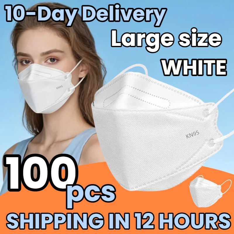 

Доставка в течение 10 дней! 100 шт./упак. 3D-маски в форме листа, белые, одноразовые, 4-слойные, с изогнутым дизайном, адаптирующимся к контурам лица, с утолщенными эластичными ушными петлями и зажимом для переносицы, доступны для оптовой покупки, подходя