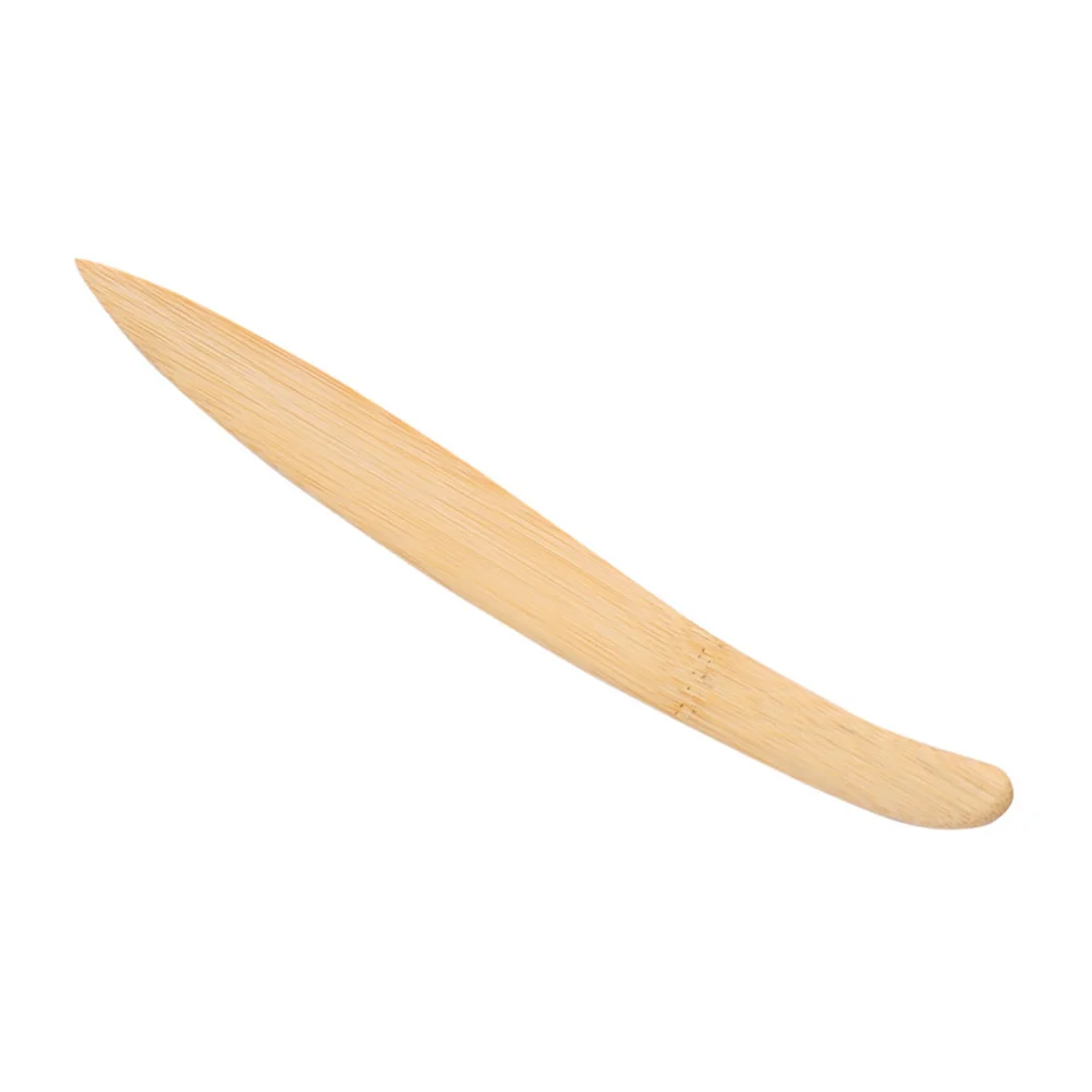 Bamboo Letter Opener Wood Paper Cutter Ergonomic Lightweight Portable Envelope Slitter For Home Office School Paper Trimmer