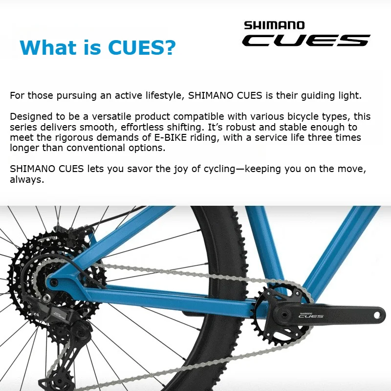

SHIMANO CUES U6000 Mountain Bike 10-Speed Shifter Derailleur Chain Cassette Cranset Brake Original Bike Parts Groupset