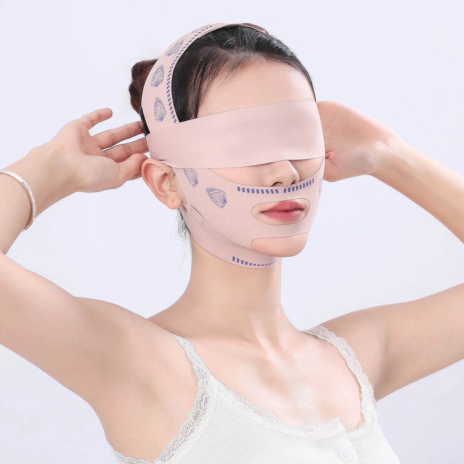 1 قطعة الذقن الخد التخسيس ضمادة الخامس المشكل رفع قناع الوجه رفع الخامس خط تشكيل ضمادة المضادة للتجاعيد الوجه ضمادة