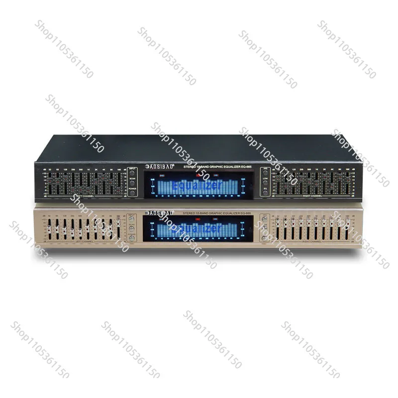 220V EQ665 Equalizer Hifi Home EQ Equalizer Dual 10 BAND Stereo Treble Alto Bass Regulation With Built-in Bluetooth New
