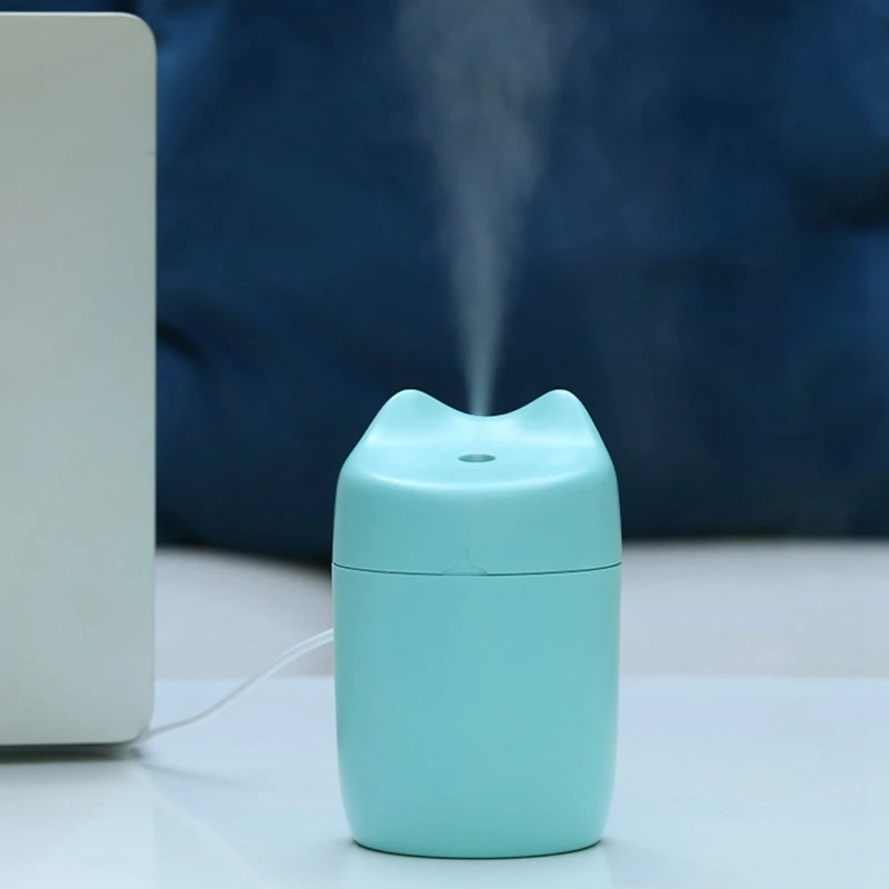 เครื่องทำความชื้นแบบใหม่น่ารักสำหรับสัตว์เลี้ยงเครื่องพ่นละอองน้ำเวอร์ชันนักเรียนเครื่องพ่นละอองขนาดเล็ก USB ตั้งโต๊ะแบบเงียบสำหรับเป็นของขวัญ