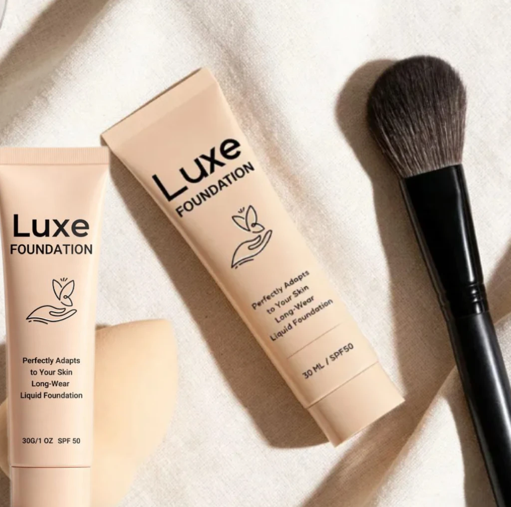 30ml LUXE Liquid Foundation Color Changing SPF 50 Foundation Perfect Adapt Kinds Of Skin Tones Natural Dark Skin Tone Foundation