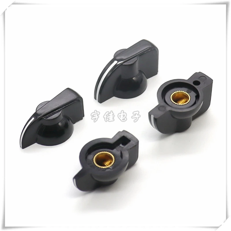 1PCS K7-1 2 Knob Inner Hole 6.35mm Bakelite Knob Taiwan Imported Instrument Panel Knob Cap